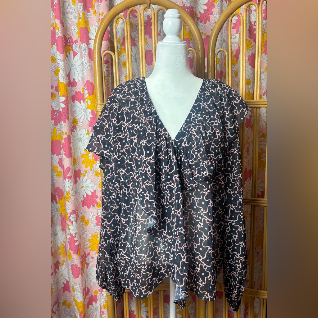 Like New Topshop Star Blouse Sz 12